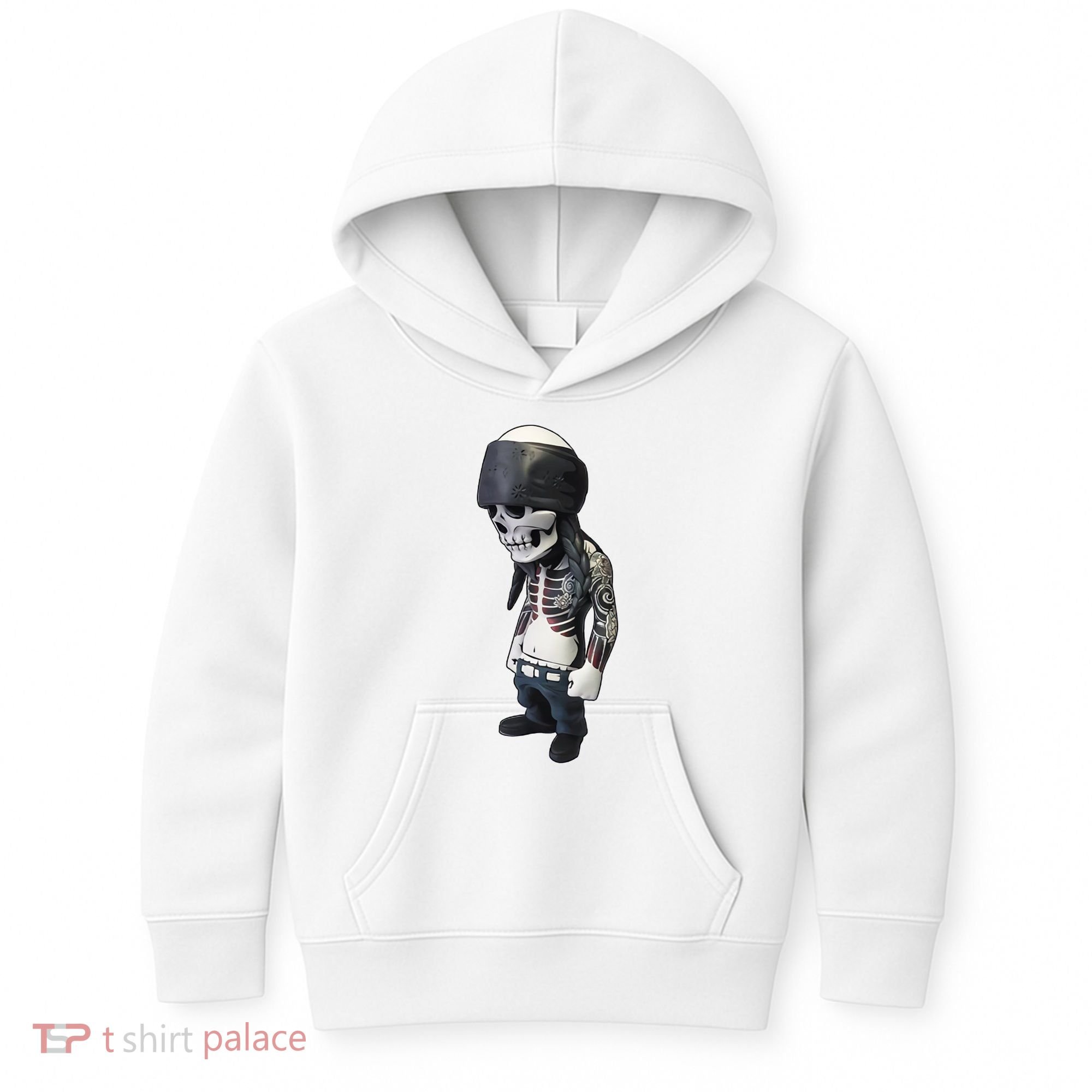 Gangster Skull Cool Swag Kids Hoodie