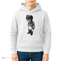 Gangster Skull Cool Swag Kids Hoodie thumb 4