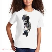 Gangster Skull Cool Swag Kids T-Shirt thumb 2