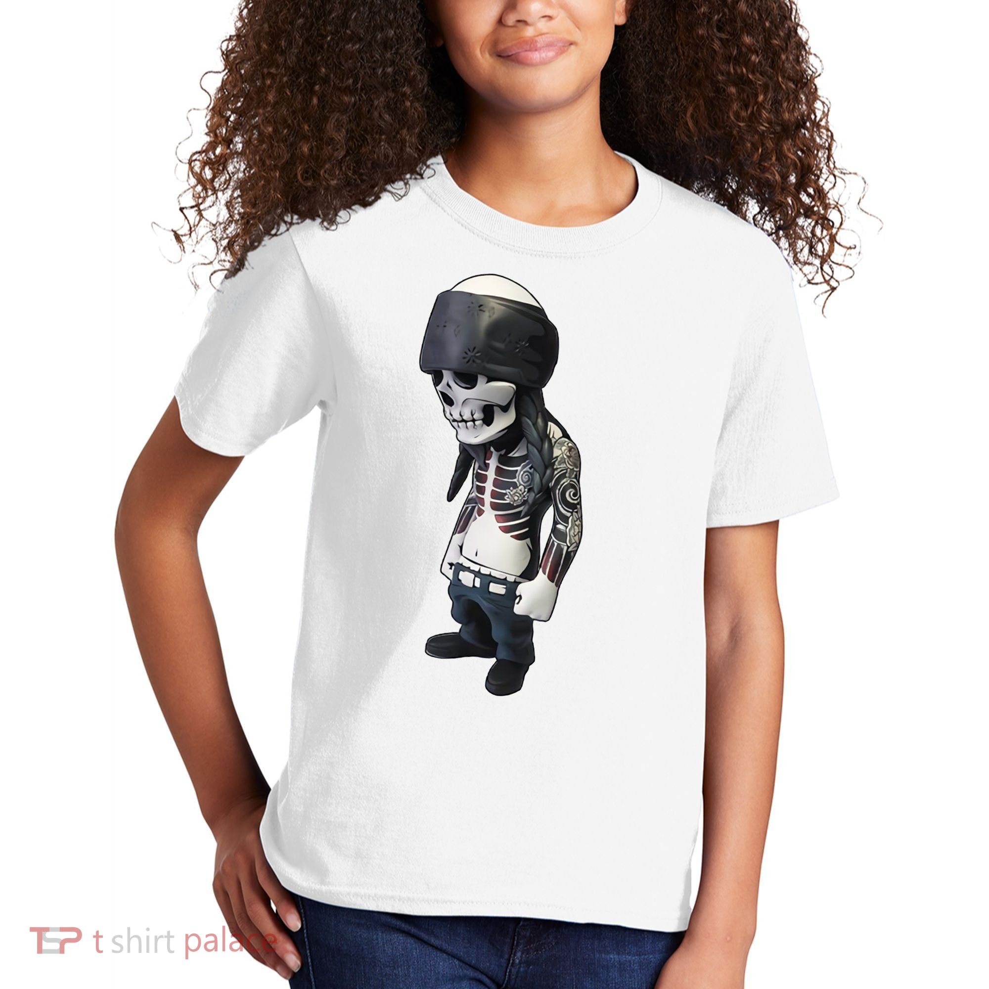 Gangster Skull Cool Swag Kids T-Shirt