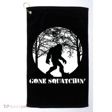 Gone Squatchin Cryptid Sasquatch Bigfoot Hunter Great Gift Golf Towel