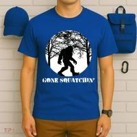 Gone Squatchin Cryptid Sasquatch Bigfoot Hunter Great Gift T-Shirt thumb 6
