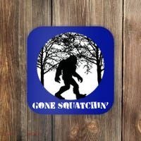 Gone Squatchin Cryptid Sasquatch Bigfoot Hunter Great Gift Coaster thumb 0