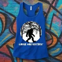 Gone Squatchin Cryptid Sasquatch Bigfoot Hunter Great Gift Women's Tank Top thumb 3