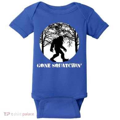Gone Squatchin Cryptid Sasquatch Bigfoot Hunter Great Gift Baby Bodysuit