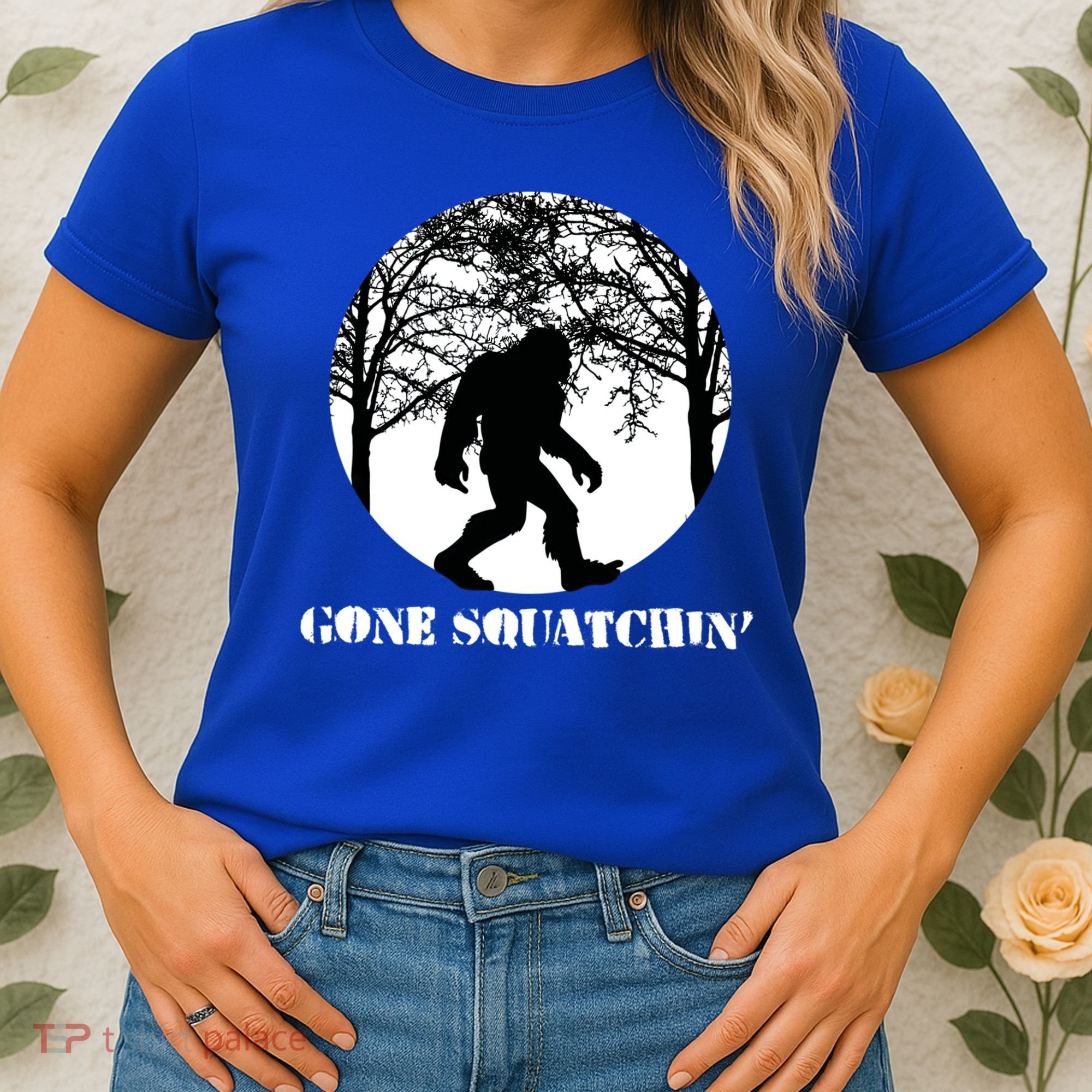 Gone Squatchin Cryptid Sasquatch Bigfoot Hunter Great Gift Women's T-Shirt