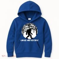 Gone Squatchin Cryptid Sasquatch Bigfoot Hunter Great Gift Kids Hoodie thumb 0