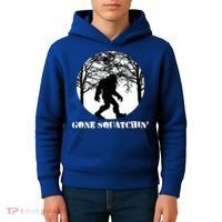 Gone Squatchin Cryptid Sasquatch Bigfoot Hunter Great Gift Kids Hoodie thumb 4