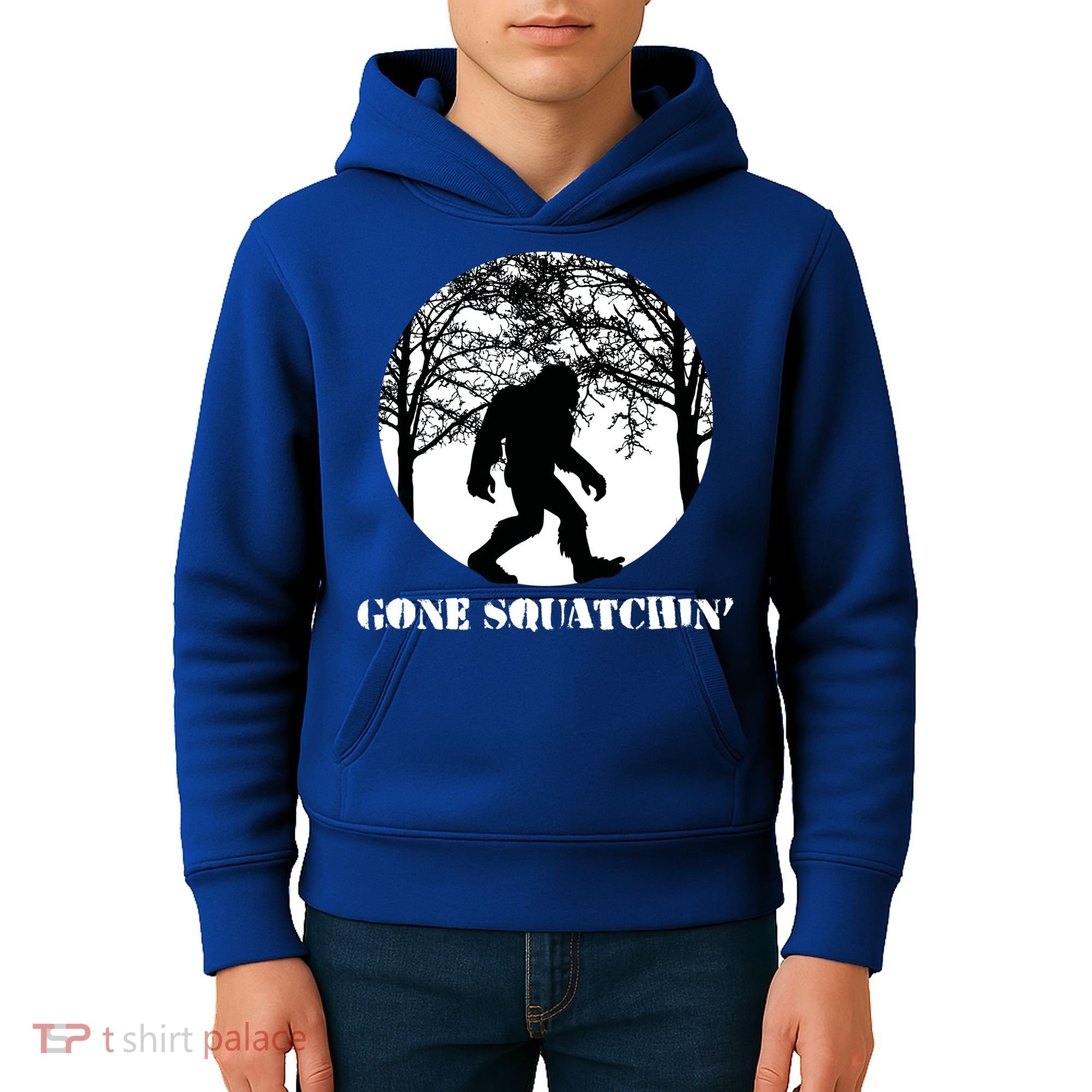Gone Squatchin Cryptid Sasquatch Bigfoot Hunter Great Gift Kids Hoodie