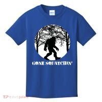 Gone Squatchin Cryptid Sasquatch Bigfoot Hunter Great Gift Kids T-Shirt thumb 0