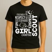 Girl Scout Camping Adventure Scout Troop Cookie Dealer T-Shirt thumb 3