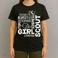Girl Scout Camping Adventure Scout Troop Cookie Dealer T-Shirt thumb 4
