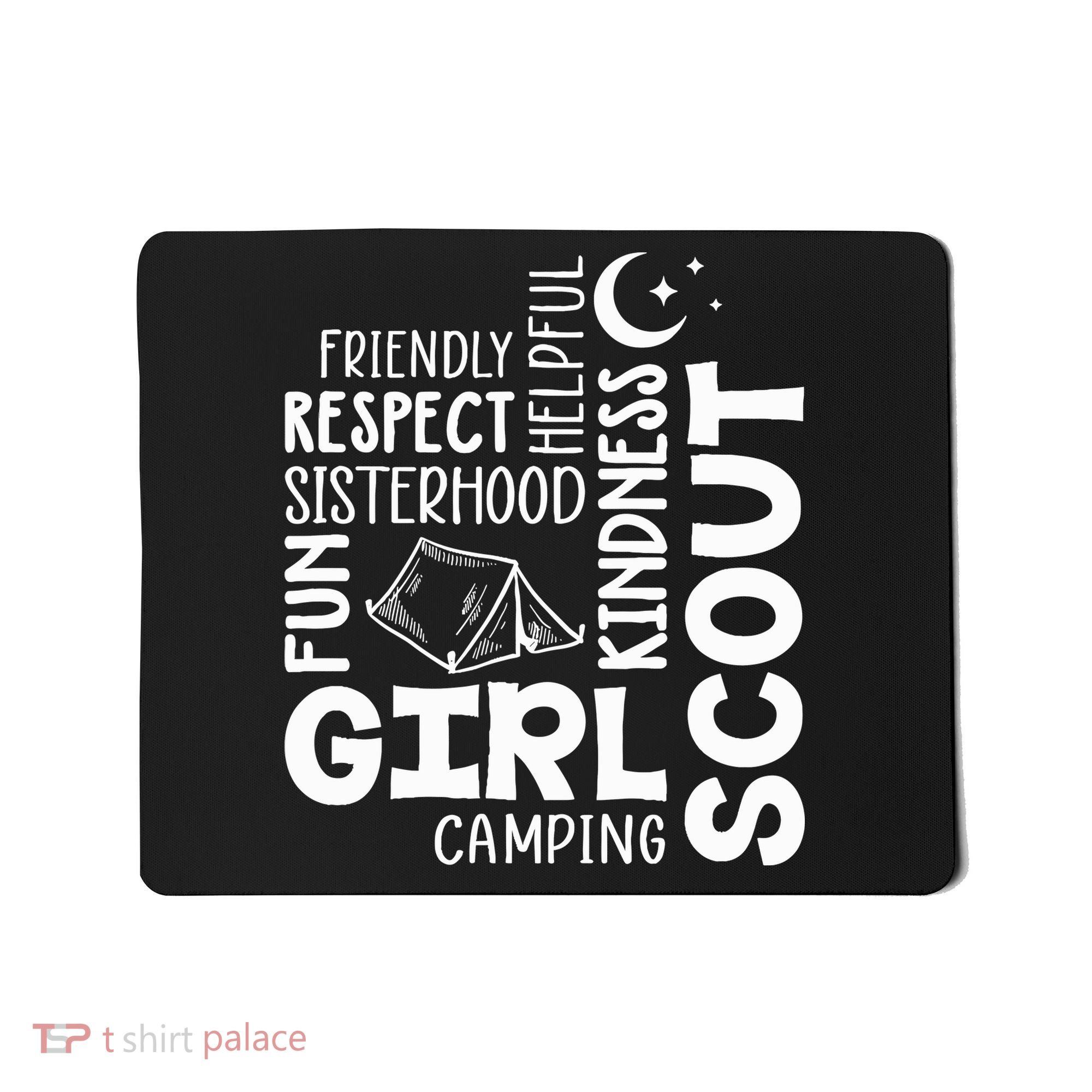 Girl Scout Camping Adventure Scout Troop Cookie Dealer Mousepad