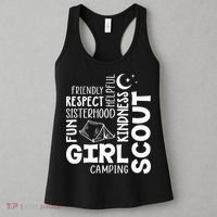 Girl Scout Camping Adventure Scout Troop Cookie Dealer Women's Tank Top thumb 3