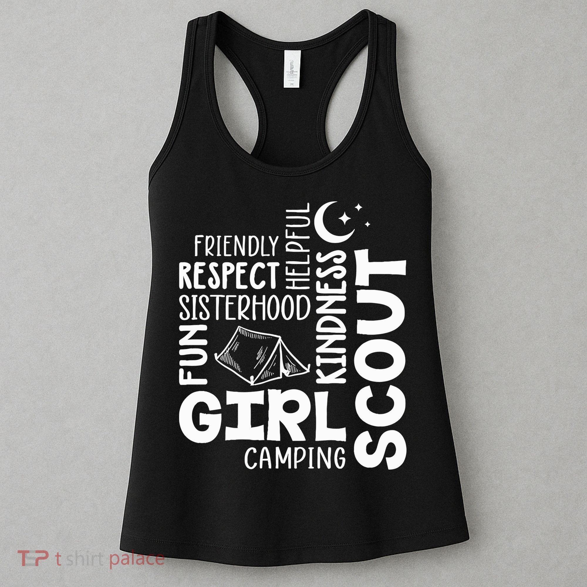 Girl Scout Camping Adventure Scout Troop Cookie Dealer Women's Tank Top