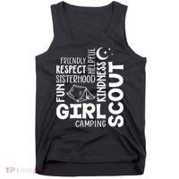 Girl Scout Camping Adventure Scout Troop Cookie Dealer Tank Top thumb 0