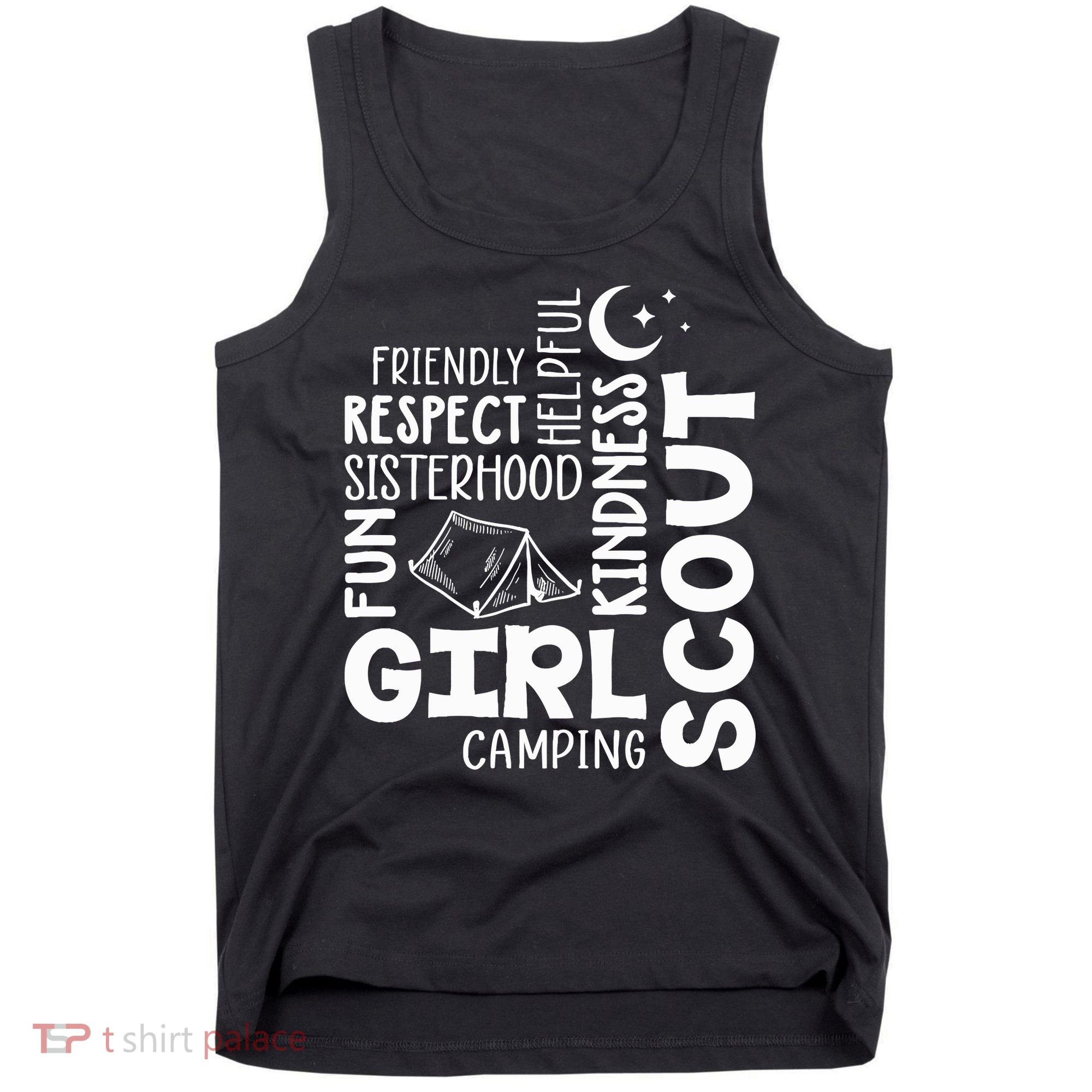 Girl Scout Camping Adventure Scout Troop Cookie Dealer Tank Top