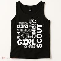Girl Scout Camping Adventure Scout Troop Cookie Dealer Tank Top thumb 2