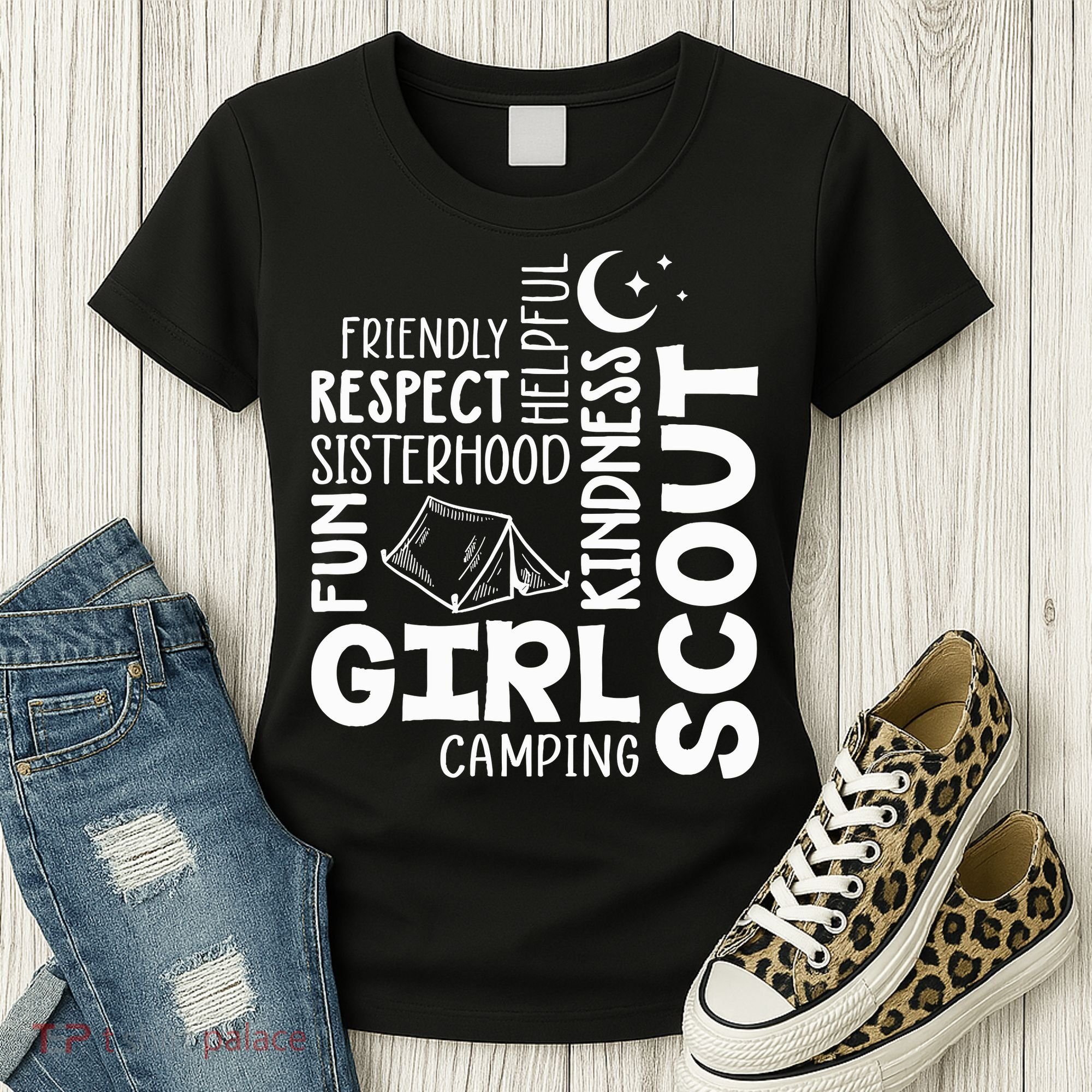 Girl Scout Camping Adventure Scout Troop Cookie Dealer Women's T-Shirt