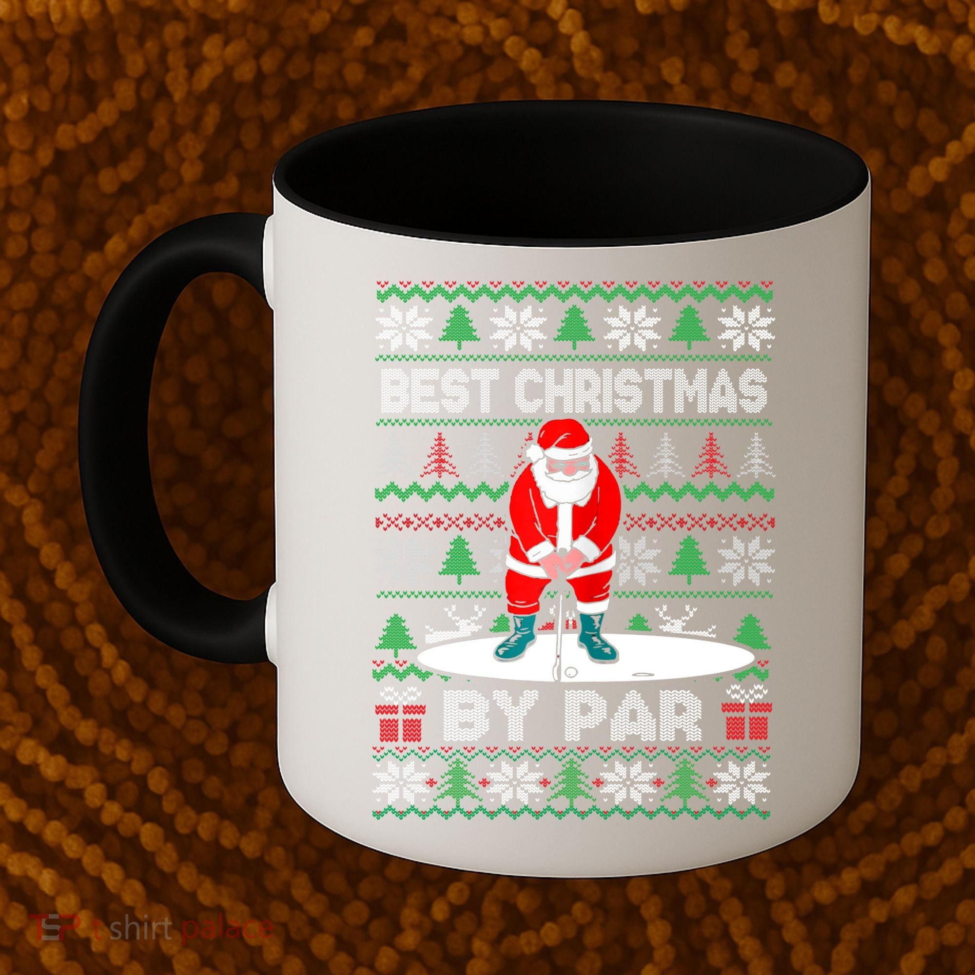 Golf Santa Claus Best Christmas By Par Coffee Mug