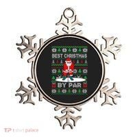 Golf Santa Claus Best Christmas By Par Ornament thumb 0