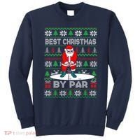 Golf Santa Claus Best Christmas By Par Sweatshirt thumb 0