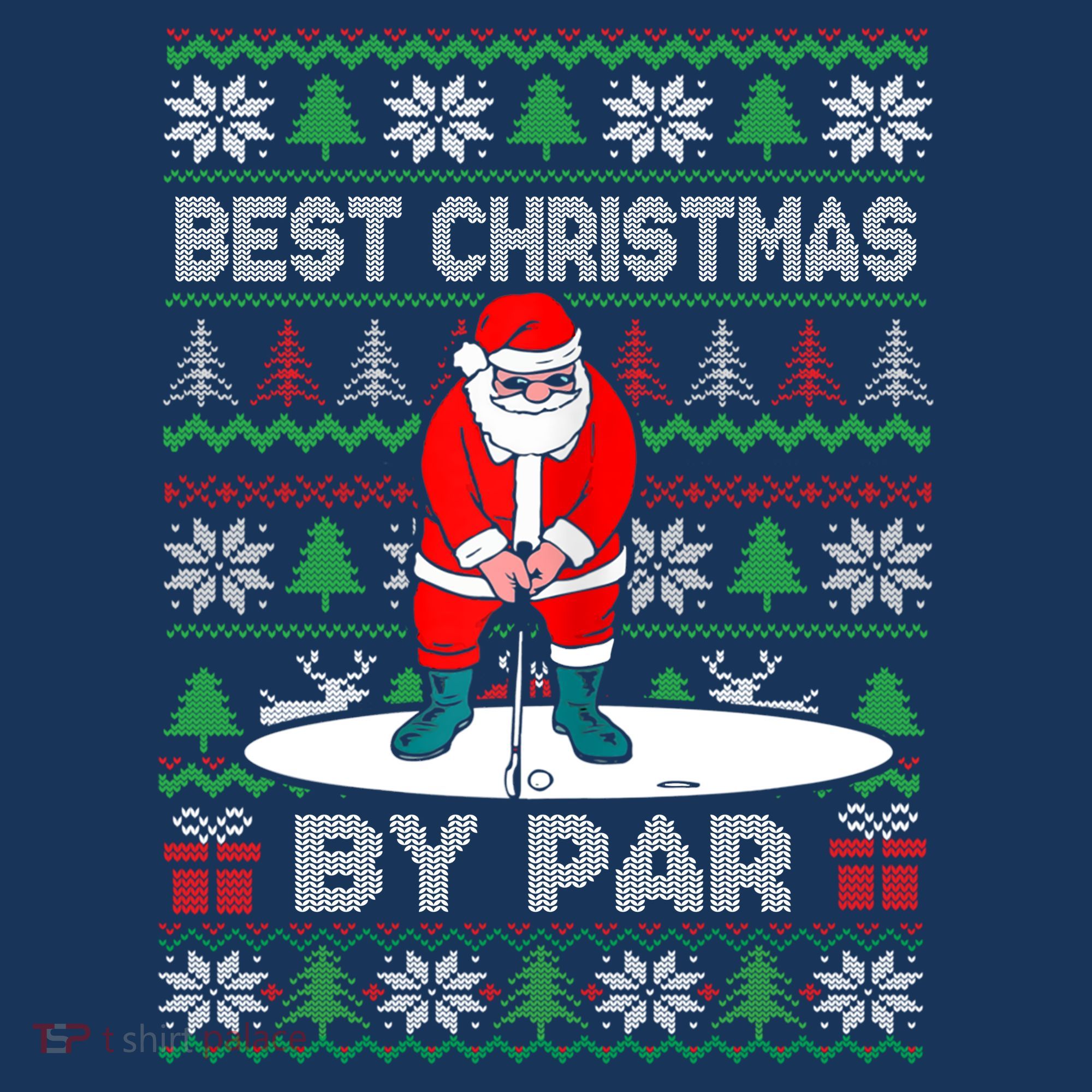 Golf Santa Claus Best Christmas By Par Baby Bodysuit