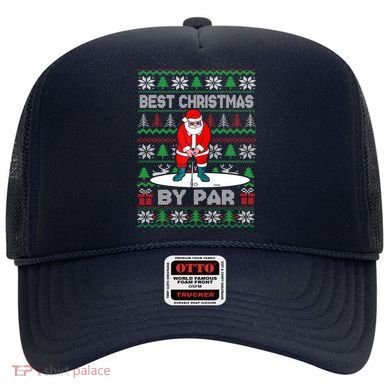 Golf Santa Claus Best Christmas By Par Hat