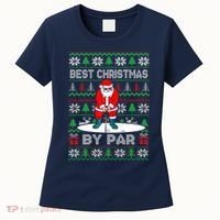 Golf Santa Claus Best Christmas By Par Women's T-Shirt thumb 0