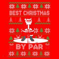 Golf Santa Claus Best Christmas By Par Santa Hat thumb 1