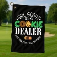 Girl Scout Cookie Dealer Golf Towel thumb 1