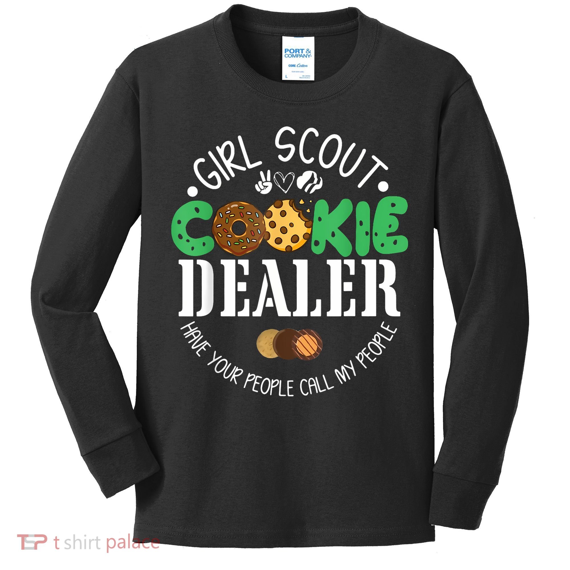Girl Scout Cookie Dealer Kids Long Sleeve Shirt