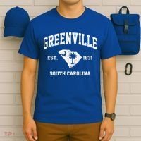Greenville South Carolina SC Vintage State Athletic Style T-Shirt thumb 6