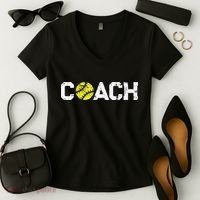 Gifts Softball Coaches Appreciation Softball Coach Women's V-Neck T-Shirt thumb 2