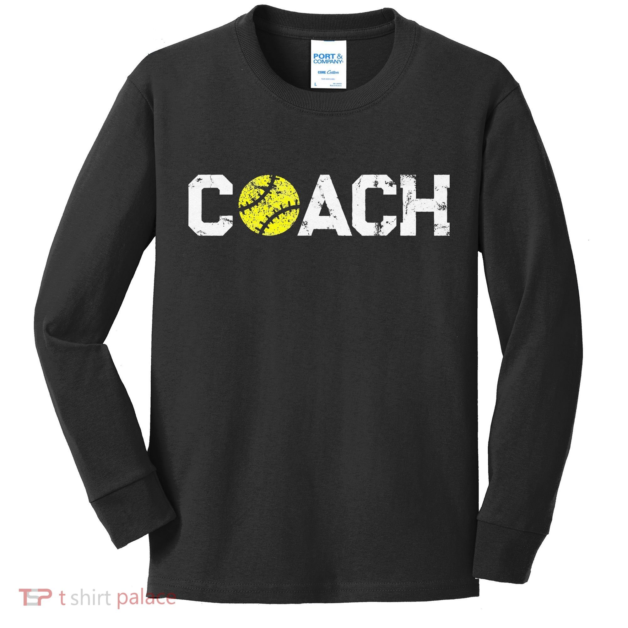 Gifts Softball Coaches Appreciation Softball Coach Kids Long Sleeve Shirt