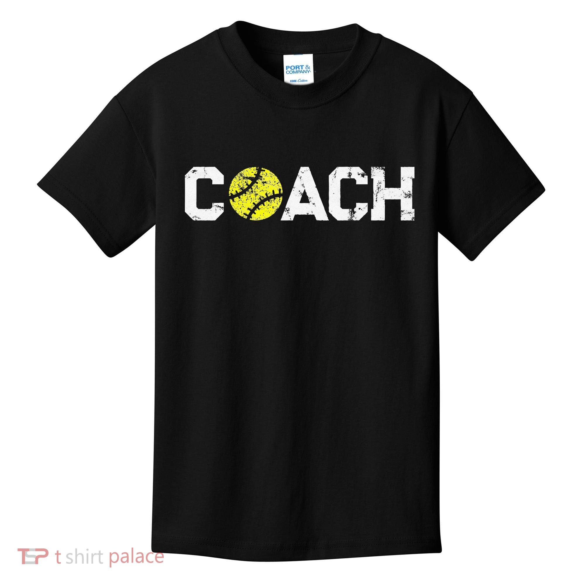 Gifts Softball Coaches Appreciation Softball Coach Kids T-Shirt