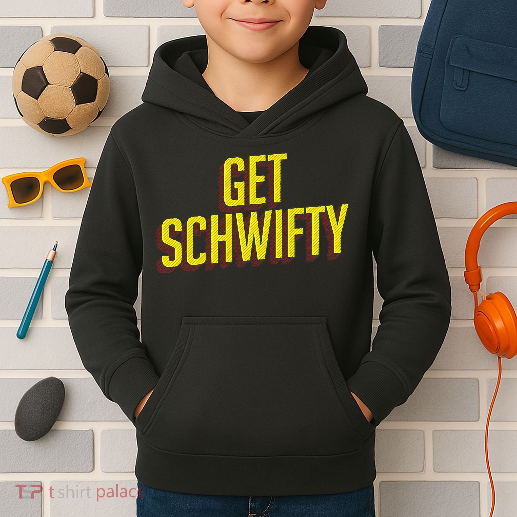 Get Schwifty Classic Comic Book Style Kids Hoodie