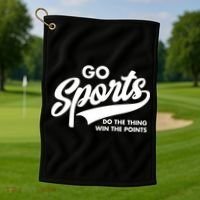 Go Sports Do The Thing Win The Points Golf Towel thumb 1