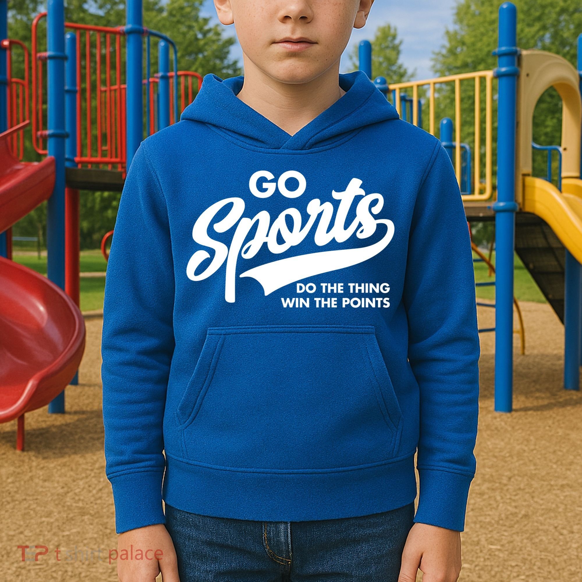 Go Sports Do The Thing Win The Points Kids Hoodie