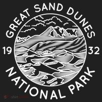 Great Sand Dunes National Park Cool White Line Art Outdoor Gift Beanie thumb 2