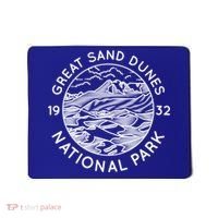 Great Sand Dunes National Park Cool White Line Art Outdoor Gift Mousepad thumb 0