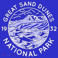 Great Sand Dunes National Park Cool White Line Art Outdoor Gift Mousepad thumb 1