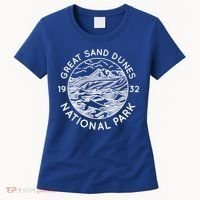 Great Sand Dunes National Park Cool White Line Art Outdoor Gift Women's T-Shirt thumb 0
