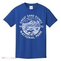 Great Sand Dunes National Park Cool White Line Art Outdoor Gift Kids T-Shirt thumb 0