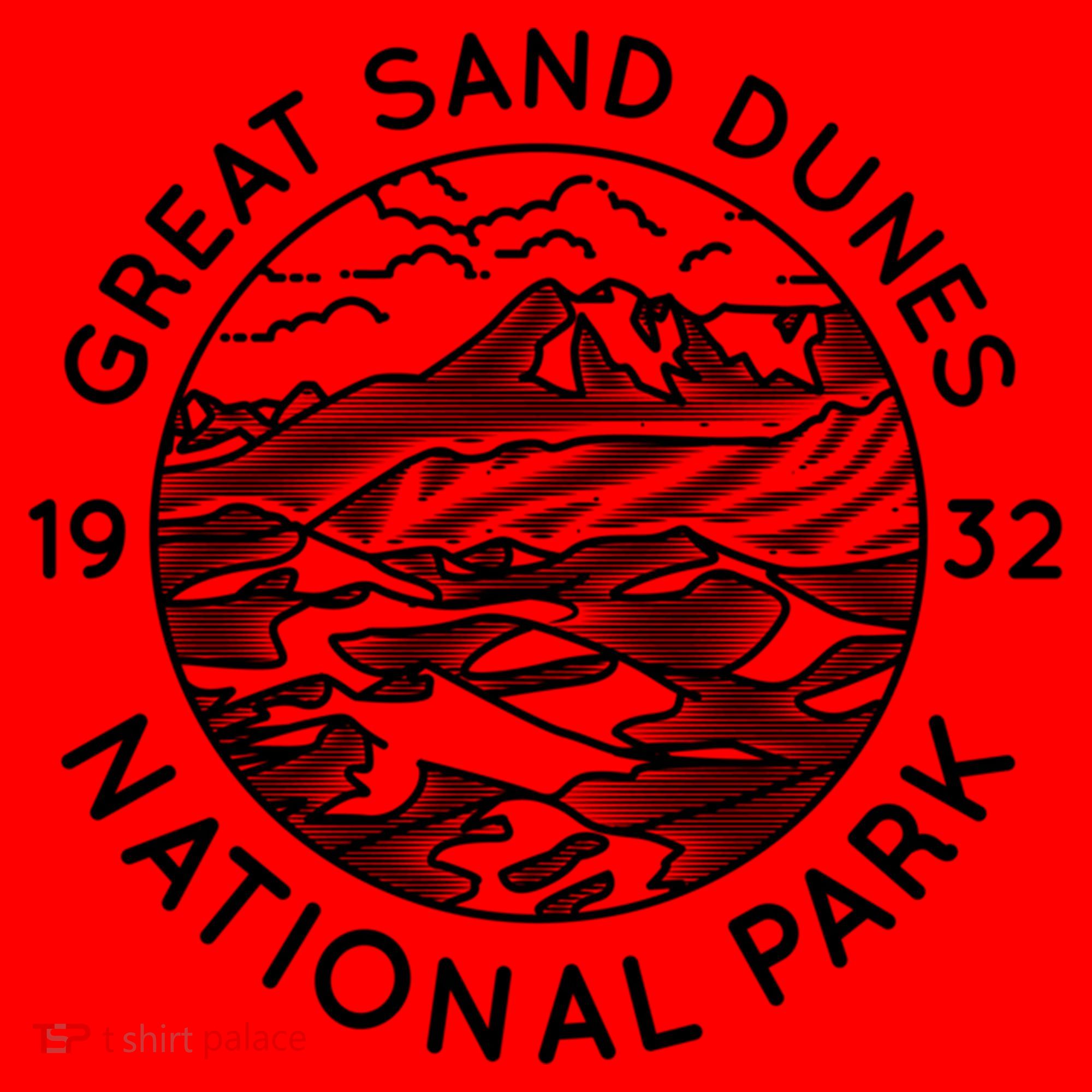 Great Sand Dunes National Park Cool White Line Art Outdoor Gift Santa Hat