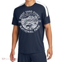 Great Sand Dunes National Park Cool White Line Art Outdoor Gift Sport-Tek Competitor United Soccer Jersey thumb 0