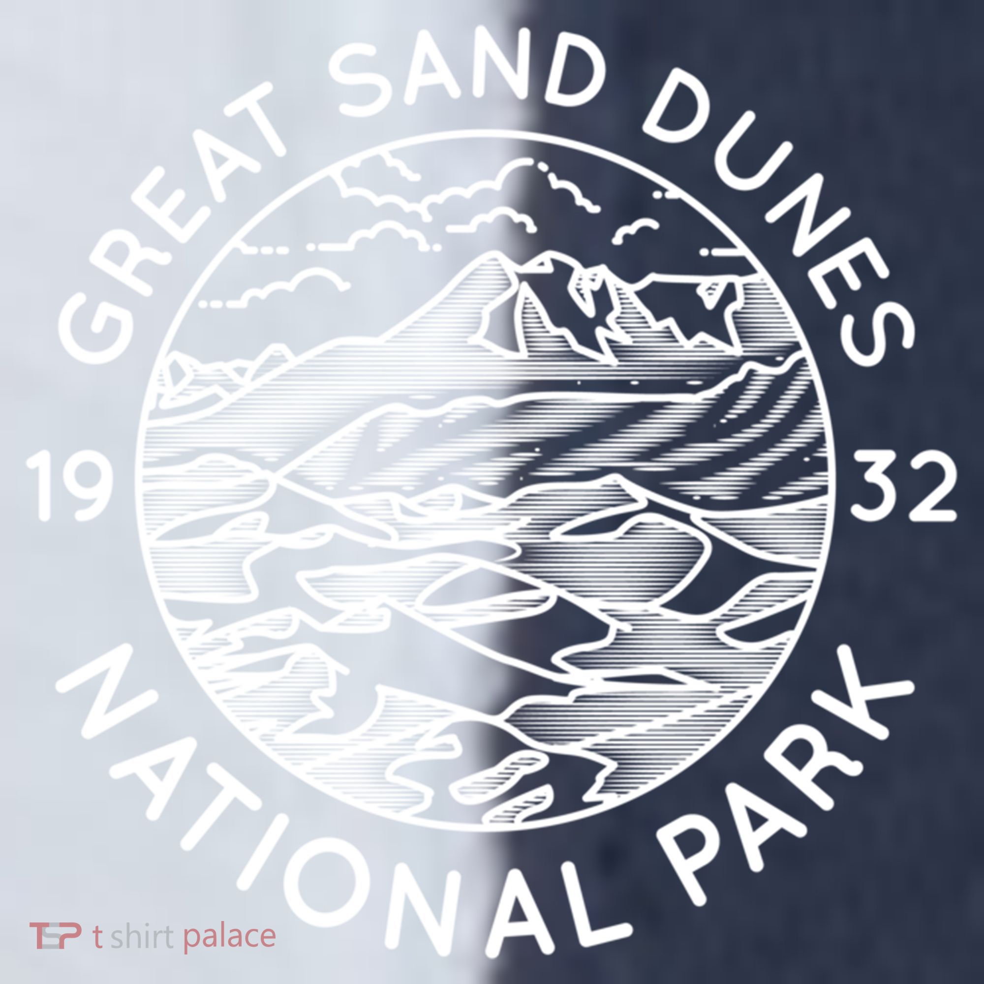 Great Sand Dunes National Park Cool White Line Art Outdoor Gift Sport-Tek Competitor United Soccer Jersey