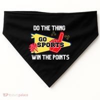 Go Sports Do The Thing Win The Points Funny USA-Made Doggie Bandana thumb 0