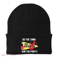 Go Sports Do The Thing Win The Points Funny Beanie thumb 0