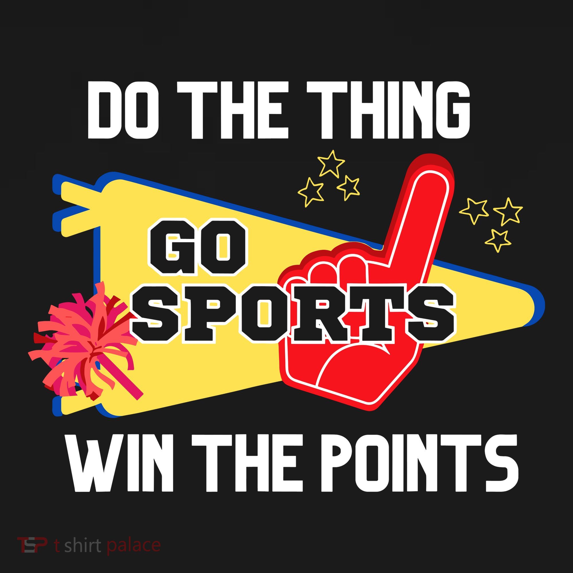 Go Sports Do The Thing Win The Points Funny Polo